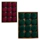 thumbnail image 4 of 12 piezas de bolas de Navidad flocadas de terciopelo de felpa, adornos para árboles de Navidad, suministros de decoración navideña, colgantes para árboles de Navidad, 4 of 5