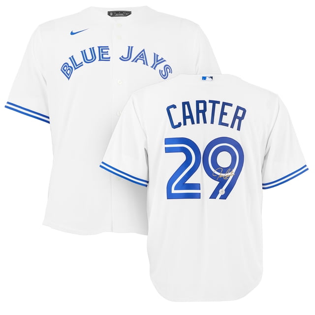 Joe Carter Autographed Toronto Blue Jays White Nike Baseball Jersey
