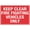 Warning Sign 4, variant on Keep Clear Fire Fighting Vehicles Only Sign - 8"x12" Rust-Free Aluminum Metal Sign, Easy to Read Sturdy, Outdoor Use for Home Farm Yard