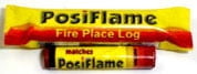 Miniature Fire Place Log & Long Matches #57191 Non-Opening Non-Usable 
