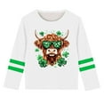 thumbnail image 2 of AUNVITO St. Patrick's Day Fashion Cute Printed Casual Long Sleeve Tops for Boys and Girls, 2 of 5