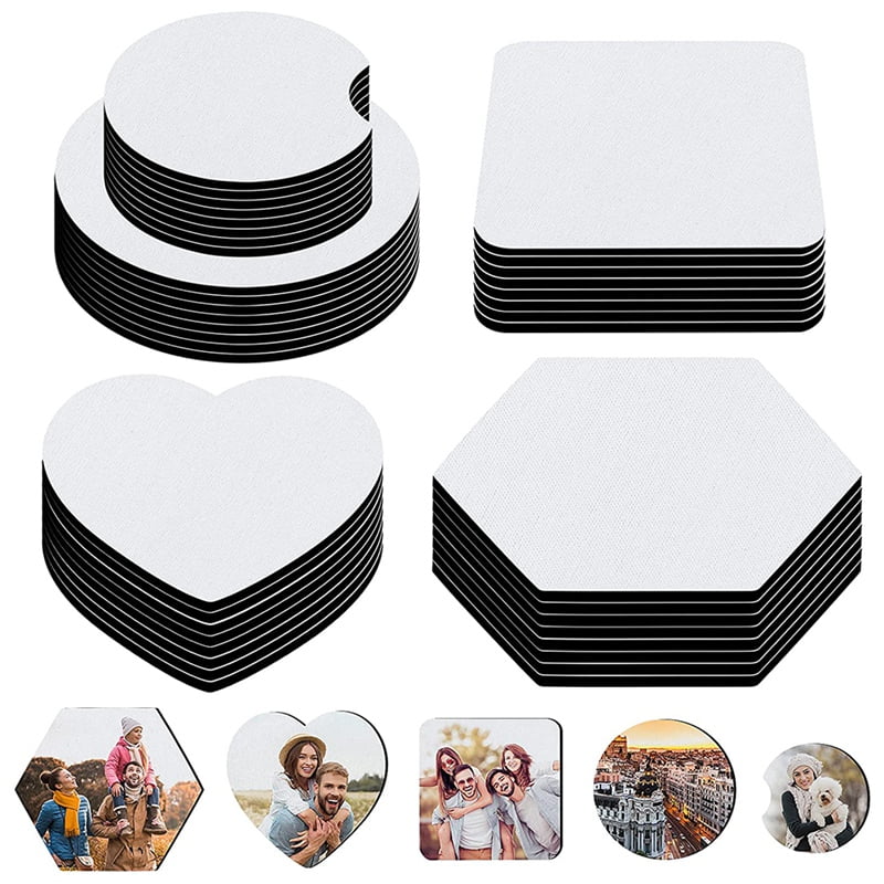 10 Round 10cm Compressed Board Coaster Blanks to Decorate for DIY Crafts 
