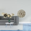 thumbnail image 2 of Arte de pared colgante,Decoración de pared de metal con colgante de hierro nórdico de lujo,Escultura para colgar en la pared,Decoración de pared de metal para sala de estar,dormitorio y, 2 of 8