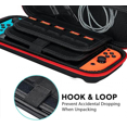 thumbnail image 2 of Estuche para juegos Nintendo Switch (cremallera roja), estuche OLED para Nintendo Switch con 20 ranuras para tarjetas, accesorios para Switch, 2 of 5