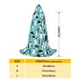 thumbnail image 2 of Honeii Penguins Print Poncho Cape, Cloak Coat, Snuggly Hooded Wearable Blanket, Hooded Cape For Teenagers,Halloween Costumes-Large, 2 of 7