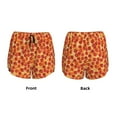 thumbnail image 5 of Picia Pizza Pattern Women's 2 in 1 Athletic Running Shorts High Waisted Workout Casual Gym Sweat Shorts with Comfy Liner Zipper Pockets-XX-Large, 5 of 9