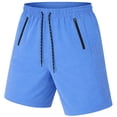 thumbnail image 3 of Men's 5-Pack Performance Training Shorts With Zipper Pockets (Sizes, S to 2XL), 3 of 6
