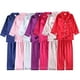 thumbnail image 2 of 2Pcs Red Satin Pyjamas Kids Sets Boys Girls Solid Silk Children's Pajamas Clothes Toddler Lounge Pjs 2-12T Christmas Clothing, 2 of 4