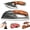 Black, variant on Premium Hand‑Forged Chef’s Knife & Cleaver Set – 2‑Piece Kitchen Slicing Knife with Leather Case, Ergonomic Wood Handle, for Home & Camping