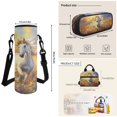 thumbnail image 7 of Jeiento Horse Flowers 17 Inch Schoolbag Set 4-Piece Lunch Bag Pencil Case Water Bottle Holder Lightweight Large Capacity Backpack for Boys Girls Students Back to School, 7 of 7