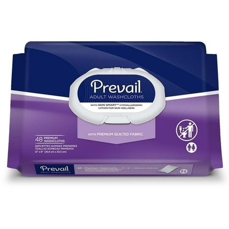 Belted Textured Wool Blend - Belted Shields,4 Boxes of 30,Total of 120., Thick and textured for better cleaning, Prevail Premium Quilted Washcloths feature Skin Smart, enriched.., By Prevail