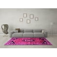 thumbnail image 3 of Ahgly Company Indoor Round Persian Pink Traditional Area Rugs, 4' Round, 3 of 4