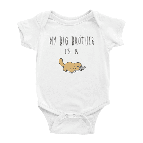My Big Brother Is A Platypus Funny Baby Clothing Boy Girl