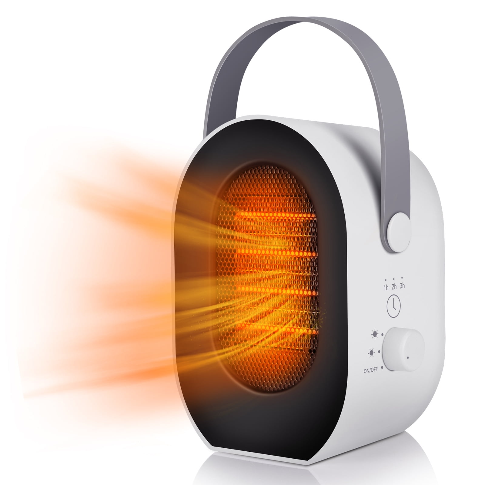 Rush Space Heater, Portable Electric Heater, Quiet and Safe Mini Heater