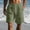Army Green, variant on OGLCCG Men's Cotton Linen Shorts Casual Elastic Waist Drawstring Lightweight Beach Shorts Summer Wide Leg Baggy Lounge Shorts with Pockets