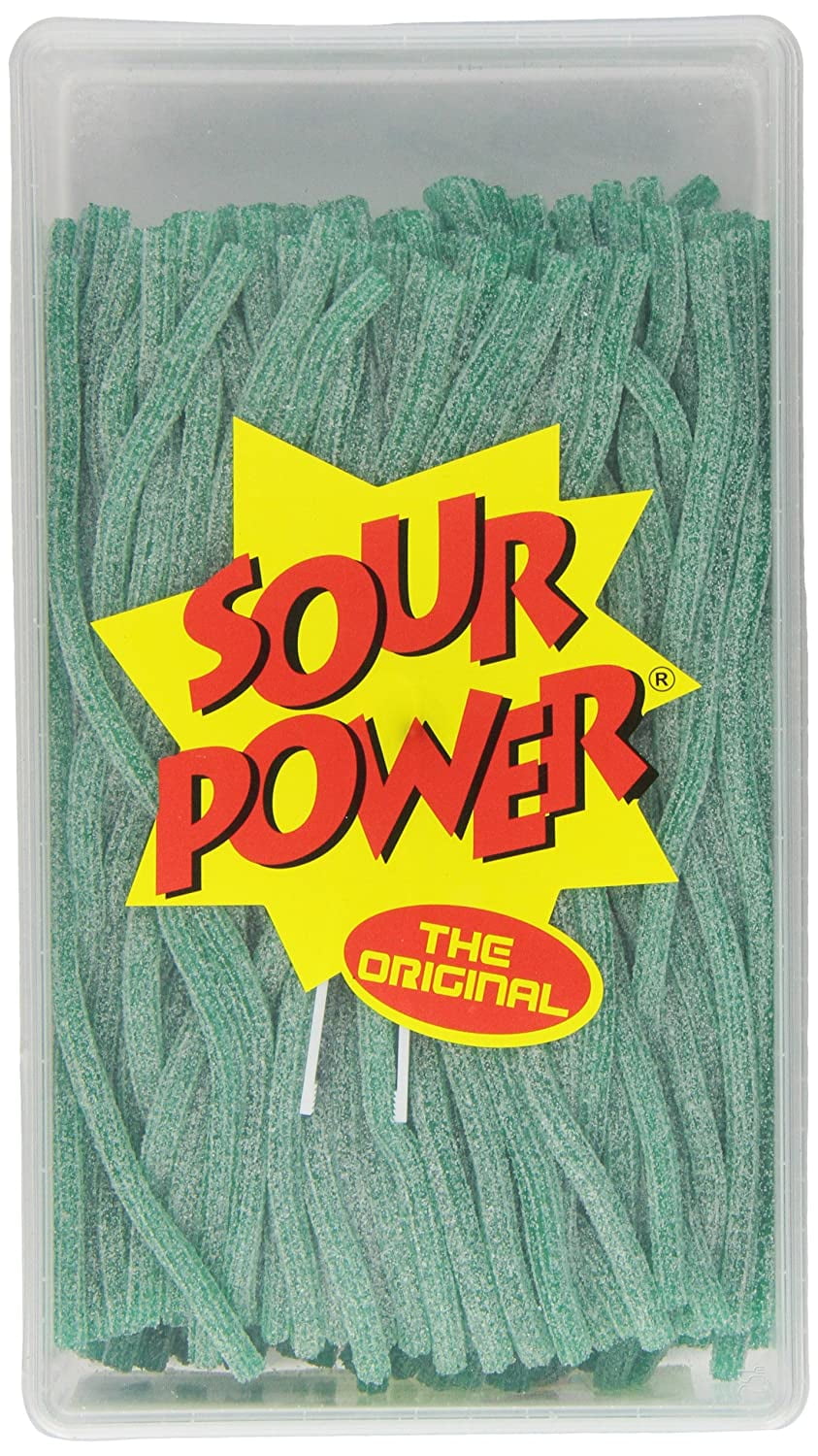 Sour Power Straws Unwrapped Apple 200ct