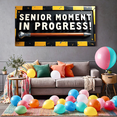 thumbnail image 5 of Funny Senior Themed Banner with Cane Design Background Decoration for Senior Moments Parties Retirement Celebrations Photo Backdrops Senior Events, 5 of 8