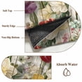 thumbnail image 6 of Round Rugs 5 Ft, Spring Floral Non Slip Area Rugs for Kitchen Bedroom Entryway, Farmhouse Flowers Watercolor Botanical Elegant Washable Carpet Runner Rug Floor Mats for Bedroom Home Decor, 6 of 8