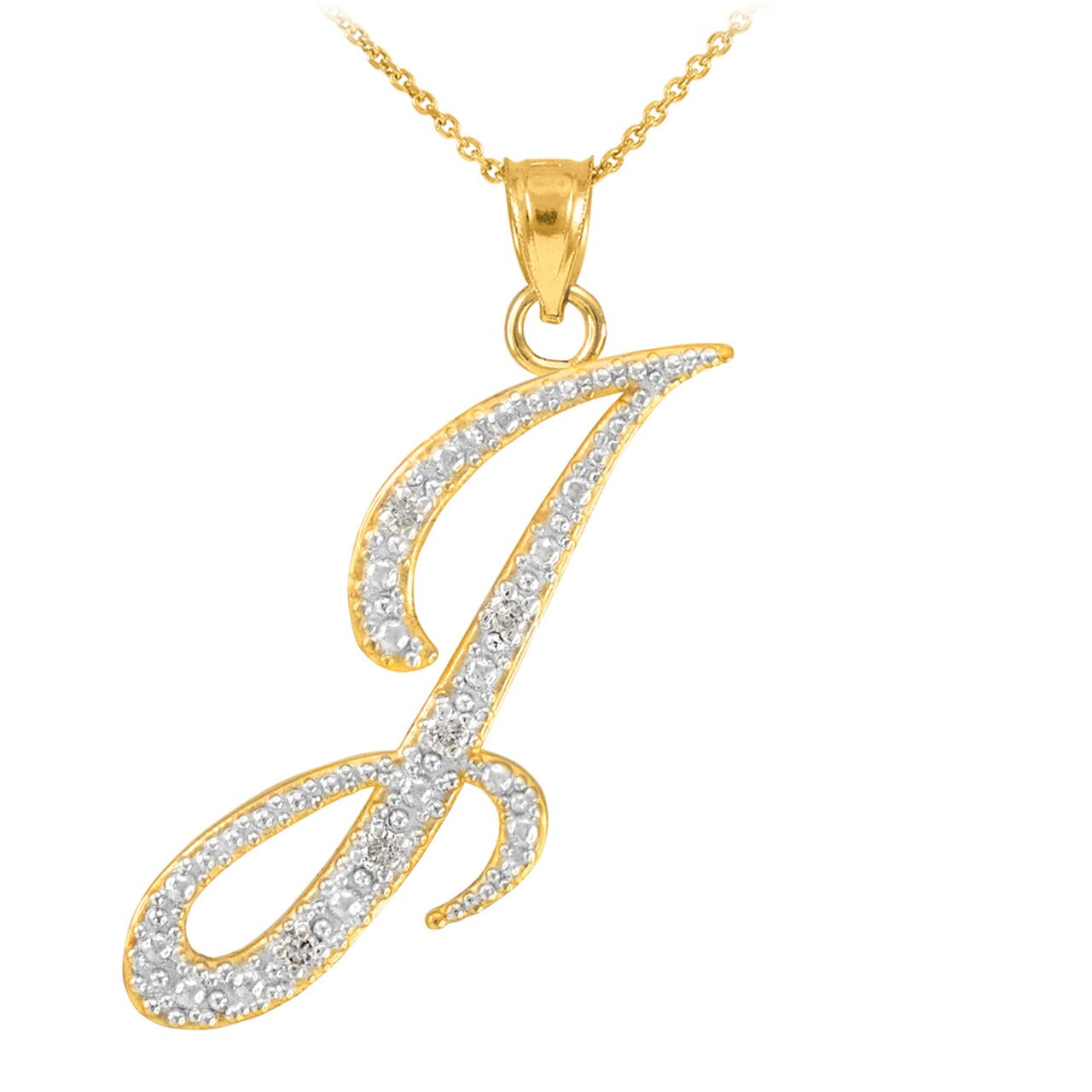 14K GOLD LETTER SCRIPT \