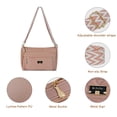 thumbnail image 6 of URSOFINE Quilted PU Leather Crossbody Bag for Women - Multi-Pocket Shoulder Bag with Adjustable Geometric Strap, 6 of 8