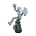 thumbnail image 2 of Estatua de gárgola de jardín con escultura gótica de luz solar para patio de patio de árbol Gris, 2 of 8