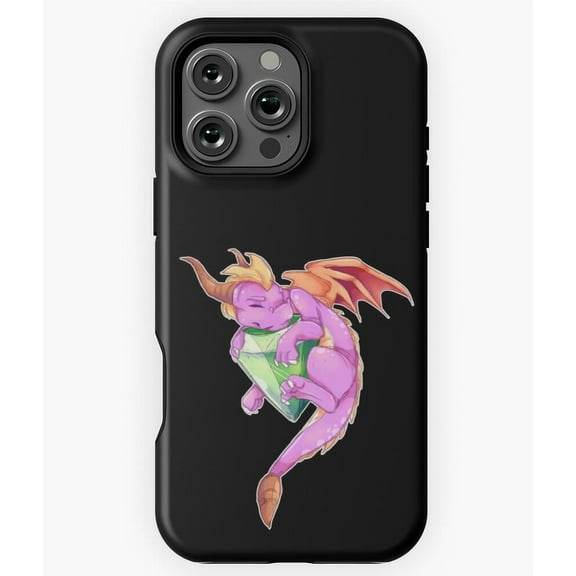 Little Purple Hero Spyro The Dragon Phone Case for iPhone 16 15 14 13 12 11 Pro Max
