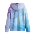 thumbnail image 6 of JFOPQVSM Girls Hooded Sweatshirt Comfortable and Fleece Fabric Warm and Stylish Tie Dye Colored Sweatshirt, 6 of 6