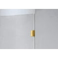 thumbnail image 2 of Genius Frameless Shower Door plus W57' - 61'' * H76'' side panel in Gold premium hardware finish, low iron tempered glass included(60 3/4''), 2 of 6