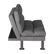 Gray Futon Sofa With Contemporary Style