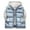 Light Blue, variant on Ruyang Boys Puffer Vest Kids Girls Sleeveless Hooded Down Jackets Winter Warm Lightweight Zip Up Mock Neck Puffy Waistcoat