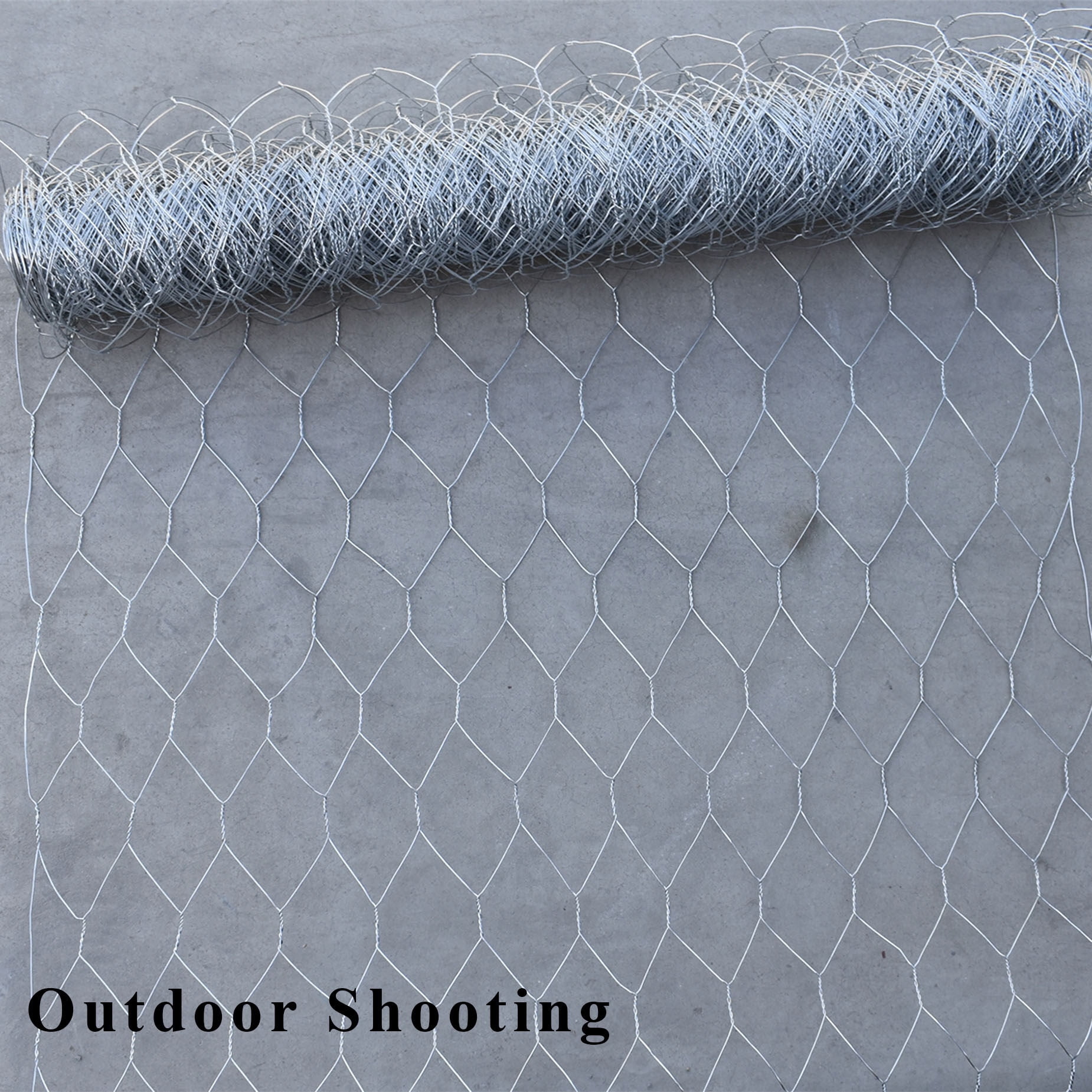 hostic Chicken Wire Netting Galvanized Wire Mesh Hexagonal for Poultry Garden Fencing Barrier 6FTx150FT