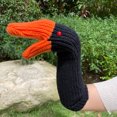 thumbnail image 3 of Guantes de lana tejidos con dedos completos y cálidos, tridimensionales, a prueba de frío, unisex, para otoño e invierno, 3 of 5