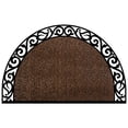 thumbnail image 3 of GrassWorx Wrought Iron 24 in. W X 36 in. L Brown Halfmoon Polyethylene/Rubber Door Mat, 3 of 3