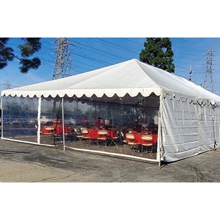 PVC Vinyl Clear Glass Style Restaurant Separation Tarp Panel Indoor/Outdoor  (See Through) (4' x 10') - Walmart.com