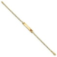 thumbnail image 2 of Bracelet Médical en Émail Rouge 14K Or Jaune Figaro ID, 2 of 3