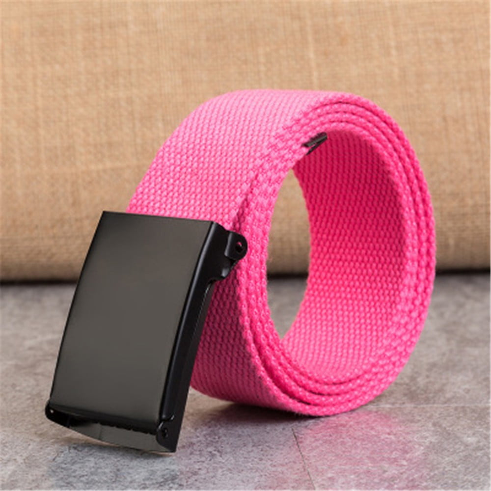 CBGELRT Belts for Men Adjustable Automatic Buckle Plus Size Canvas