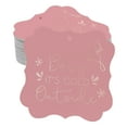 thumbnail image 1 of Inkdotpot Baby It's Cold Outside Baby Shower Bottle Tag Real Rose Gold Foil Favor Bracket Shape Hang Tags Pack Of 100, 1 of 7