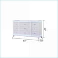 thumbnail image 3 of Bedroom Set King 4-Piece Opium-Inspired with LED Lights Off-White | Wood | Double Dressers, 3 of 17