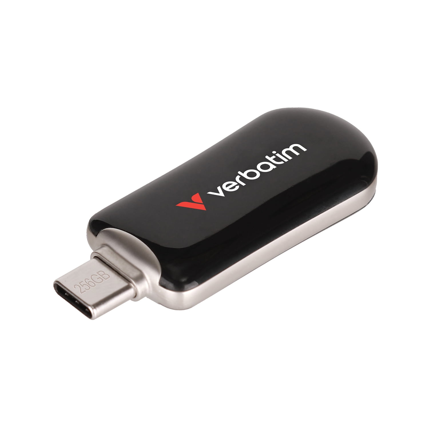 Verbatim Plectra USB-C Flash Drive, Black (256 GB)