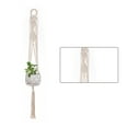 thumbnail image 1 of Yuarrent Cestas colgantes 100 hechas a mano, soporte para plantas, macramé, colgador de plantas, maceta para colgar en la pared interior, soporte para Jardín y Patio No.06 Yuarrent HA001777-06, 1 of 1