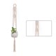 thumbnail image 1 of Yuarrent Cestas colgantes 100 hechas a mano, soporte para plantas, macramé, colgador de plantas, maceta para colgar en la pared interior, soporte para Jardín y Patio No.06 Yuarrent HA001777-06, 1 of 1