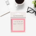 thumbnail image 6 of 1 Pc Sparkle Sticky Notes, Clear Post It Notes Pastel, Cute Self Adhesive Note Memo Pads, Transparent Glitter Notepads Stationery, See Through Notes, Small to Do List, Office Supplies, 3 Inch, Blue, 6 of 9