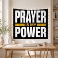 thumbnail image 5 of Prayer Is My Power Quote on Black Background, Inspirational Vintage for Spiritual Decor Lovers, Motivational Wall Art, Housewarming Gift Tapestry Wall Hanging for Bedroom and Dorm, 5 of 7