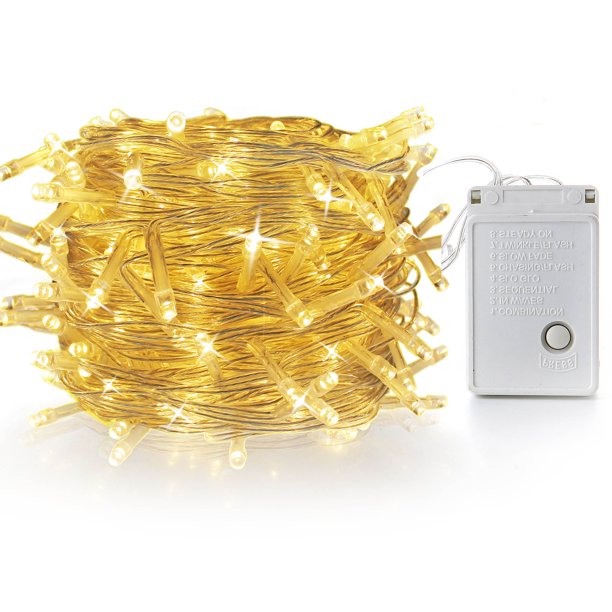 Guirnalda de luces LED para exteriores, luces de hadas impermeables de 10M, 110/220V, para Navidad, boda, fiesta, vacaciones, decoración de jardinería