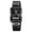 Black, variant on Vintage Digital Sports Watch Dual Display Men's Women Water Resistant Outdoor Stainless Steel Band Electronic Square LED Back Light Multifunction Classic Wristwatch