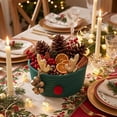 thumbnail image 2 of Fegute Christmas Storage Basket Reindeer Design Organizer for Candy Gifts Holiday Table Decor Tabletop Display Cute Decorative Box 36x26x13 cm, 2 of 6