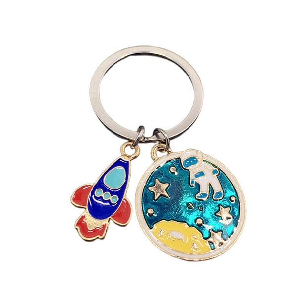 Llavero de astronauta, llavero de coche, bolso, colgante, decoración, llavero colgante espacial, accesorio, llavero, regalo creativo