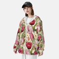 thumbnail image 5 of Xecao Tulips Flowers for Sun Shirt-A lightweight, hoodie-style long-sleeve UV protection garment designed for other outdoor activities., 5 of 9