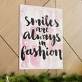 thumbnail image 6 of Inspirational Wall Art Smiles Are Always In Fashion Motivation Wall Decor for Home Office Gym Inspiring Success Quote Print Ready to Hang Unframed, 6 of 18