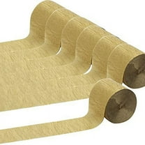 12 Gold Crepe Paper Streamers for Birthday Party Wedding Festival Party Decorations